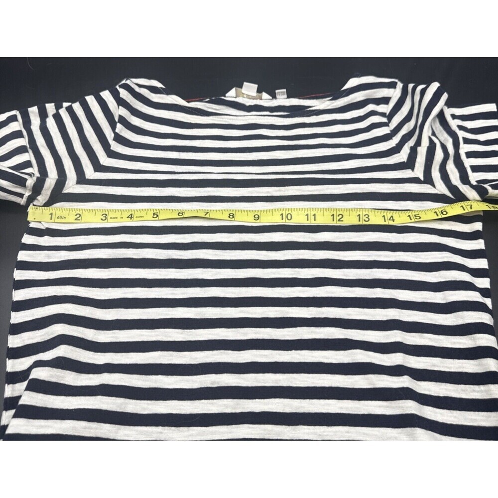 Boden Darcey Jersey BLACK WHITE Striped T Shirt Dress Sz 6R Nautical Travel - Picture 9 of 9